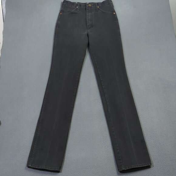 Wrangler VTG Jeans Men's 30x38 Fits 28x37 Black 936CHB Cowboy Cut Slim USA Made - Picture 2 of 10